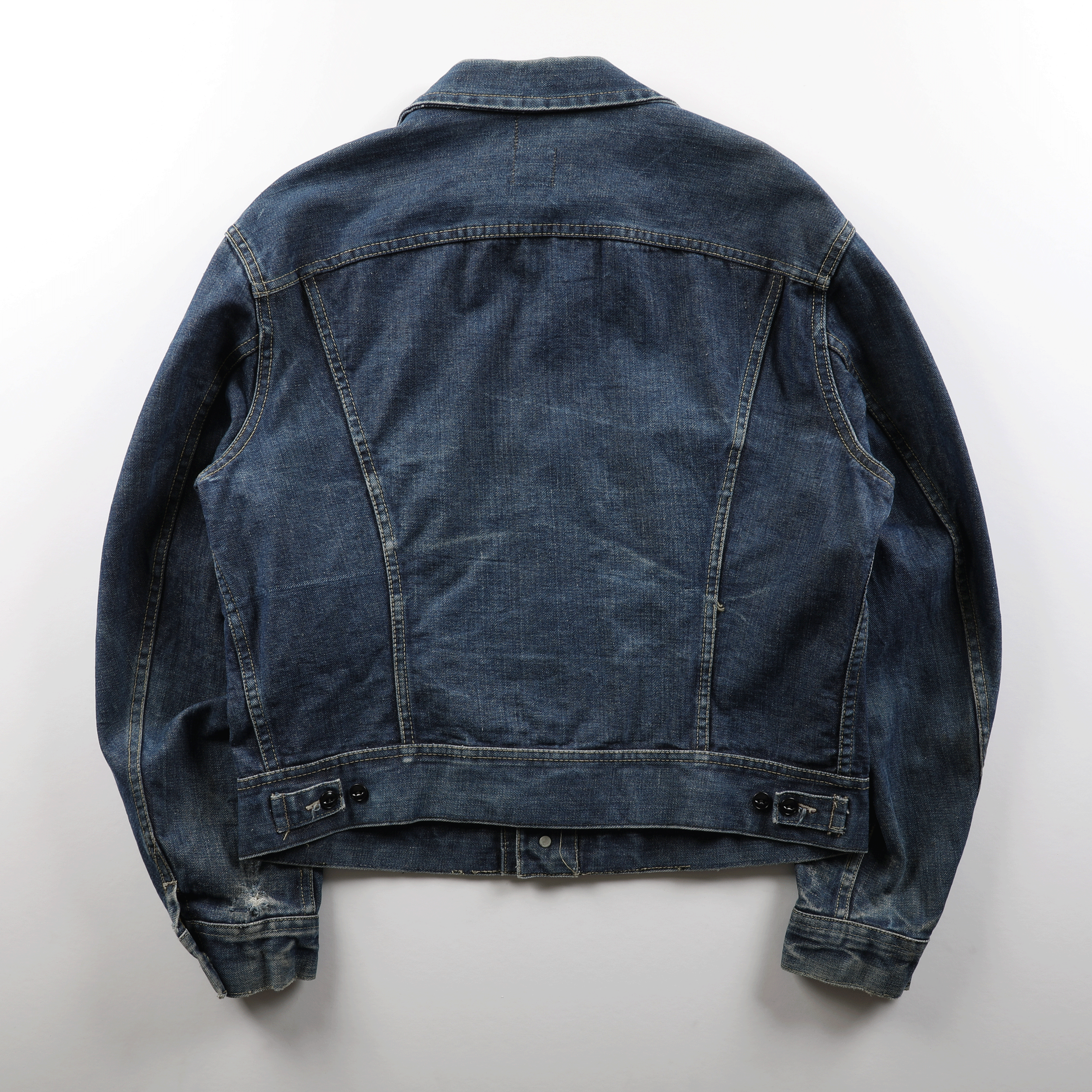 Vintage Lee Dark Indigo 101-J Denim Jacket - M (44R)