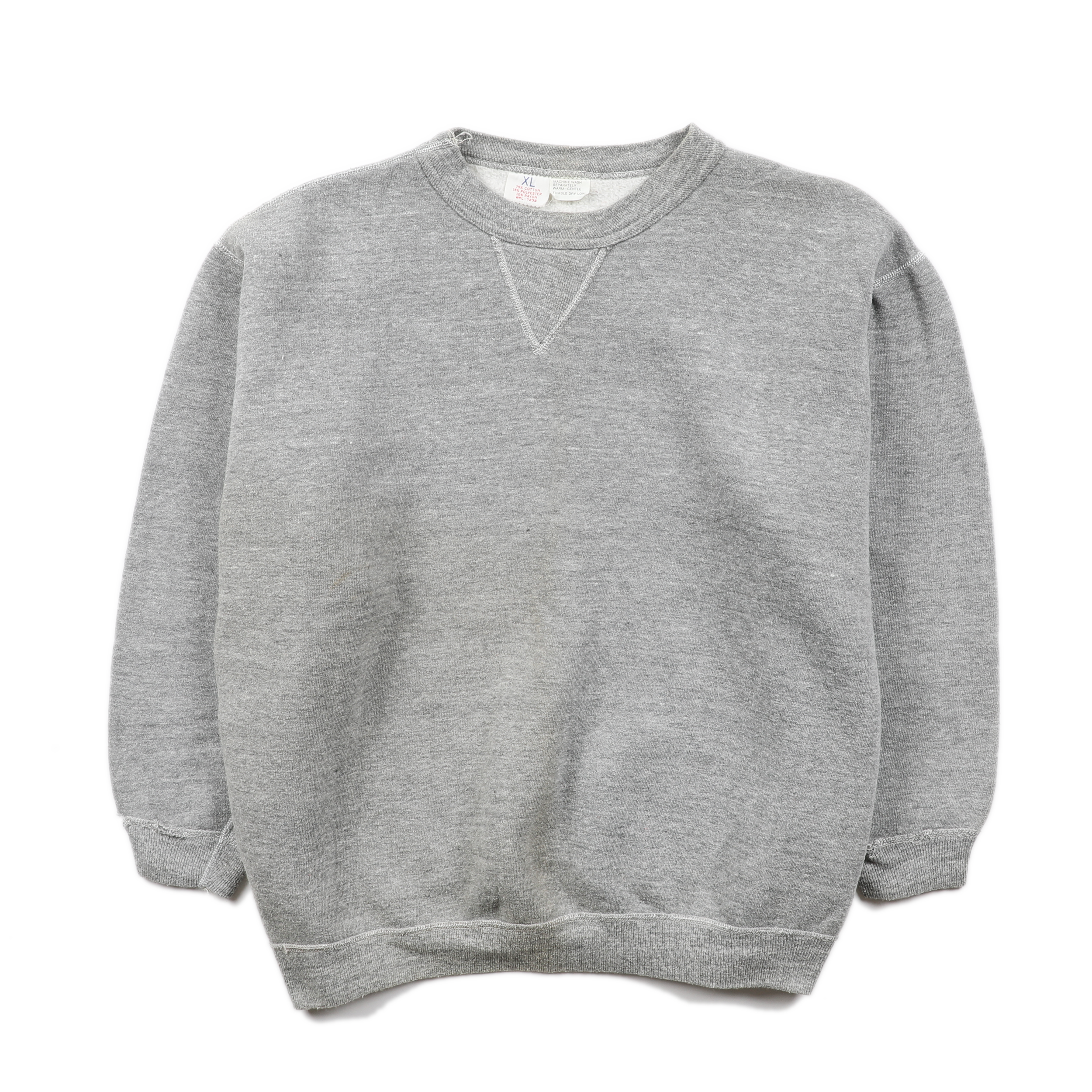 Vintage 1960s Single V Triblend Sweatshirt - Small